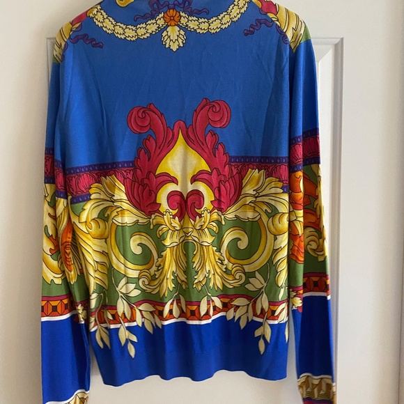Authentic Versace Renaissance Silk sweater M size 48 - Picture 7 of 9